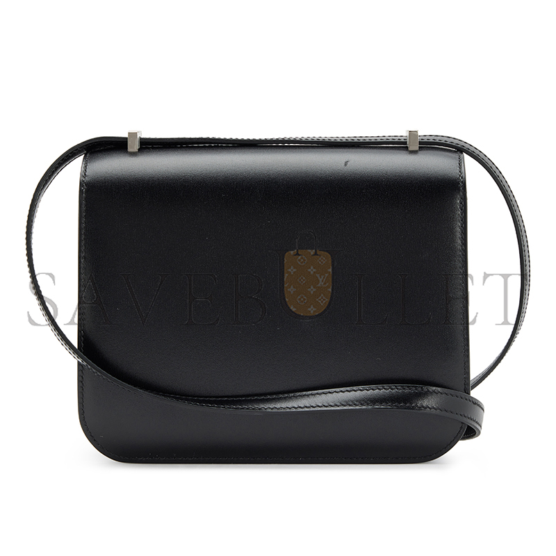 HERMES MASTER CONSTANCE 18 BLACK BOX PALLADIUM HARDWARE (19*15*4cm)